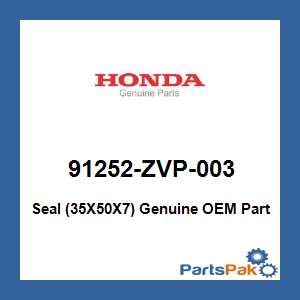 Honda 91252-ZVP-003 Seal (35X50X7); 91252ZVP003