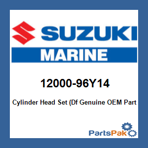 Suzuki 12000-96Y14 Cylinder Head Set (D; New # 12000-96Y15