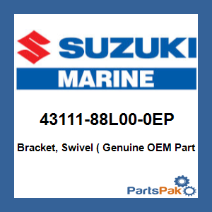 Suzuki 43111-88L00-0EP Bracket, Swivel (L) (Shadow Black Metallic)