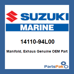 Suzuki 14110-94L00 Manifold, Exhaust; 14110-94L00-000