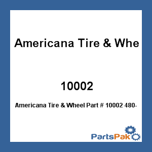 Americana Tire & Wheel 10002; 480-8 B Ply K371 Trailer Tire