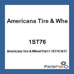 Americana Tire & Wheel 1ST76; St175/80D 13 C Trailer Tire