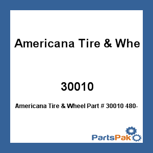 Americana Tire & Wheel 30010; 480-8 B/4H Galvanized Trailer Wheel K371