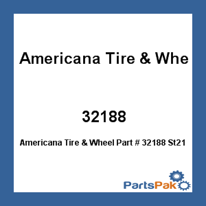Americana Tire & Wheel 32188; St215/75R14 C/5H Mod galvanized