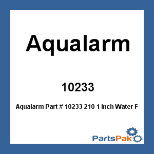 Aqualarm 10233; 210 1 Inch Water Flow Detector