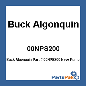 Buck Algonquin 00NPS200; Navy Pump Strainer 2 Inch Br