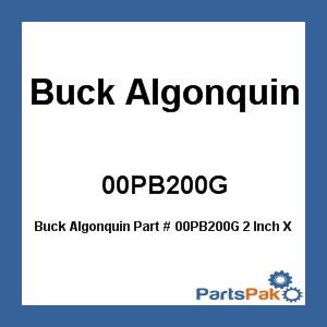 Buck Algonquin 00PB200G; 2 Inch X 3 Inch Brass Stuffing Box