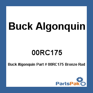Buck Algonquin 00RC175; Bronze Rudder Collar 1.75 Inch