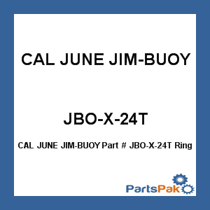CAL JUNE JIM-BUOY JBO-X-24T; Ring Buoy Orange W/Tape 24 Inch