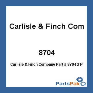 Carlisle & Finch Company 8704; 2 Pin Socket