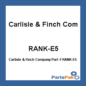Carlisle & Finch Company RANK-E5; Search Light 10 Inch Whl/Ctr 12 Inch X