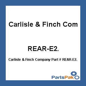 Carlisle & Finch Company REAR-E2.; Search Light 12 Inch Whl/Ctr 24 Inch X