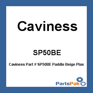 Caviness SP50BE; Paddle Beige Plastic Aluminum 5 Ft