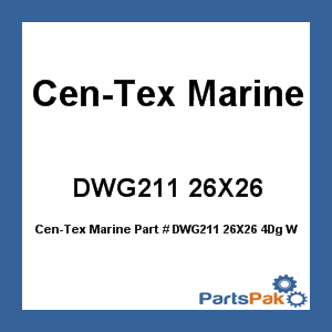 Cen-Tex Marine DWG211 26X26; 4Dg Wt Hatch Stl Flush