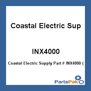 Coastal Electric Supply INX4000; (C130B) Med Scr Socket 4Hle