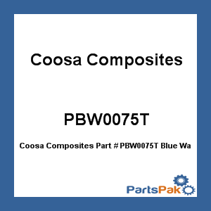 Coosa Composites PBW0075T; Blue Water 26 3/4 Inch X4 Ft X8 Ft