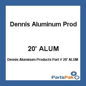 Dennis Aluminum Products 20 ft ALUM; Pike Pole, 20' Long x 1-1/2 Inch Diameter Aluminum