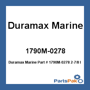 Duramax Marine 1790M-0278; 2-7/8 Inch Stuffing Box,F,Brass