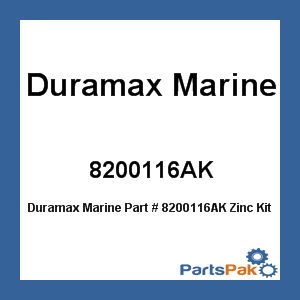 Duramax Marine 8200116AK; Zinc Kit - 1874S