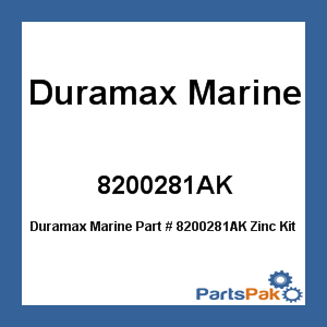 Duramax Marine 8200281AK; Zinc Kit - 1274S