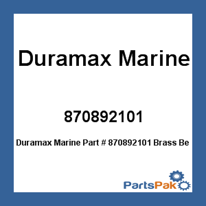 Duramax Marine 870892101; Brass Bearing 3.500 X 4.500 Dock