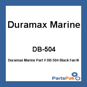 Duramax Marine DB-504; Black Fan Nose Bumper 4.25