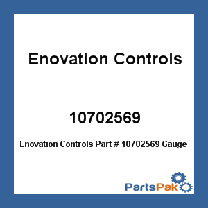 Enovation Controls 10702569; Gauge Temperature Indicator Only,50 Ft C