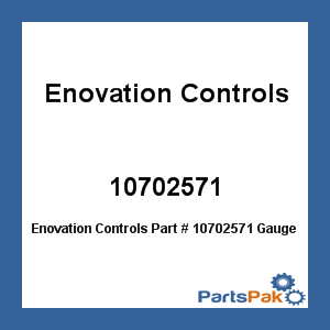 Enovation Controls 10702571; Gauge Temperature Indicator Only 20 Ft C