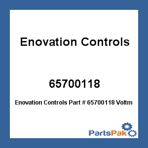 Enovation Controls 65700118; Voltmeter 12V