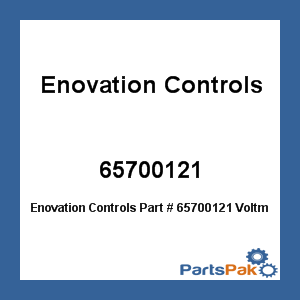 Enovation Controls 65700121; Voltmeter Switch Gauge 12V