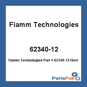 Fiamm Technologies 62340-12; Horn Twin Note 24V