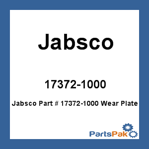 Jabsco 17372-1000; Wear Plate