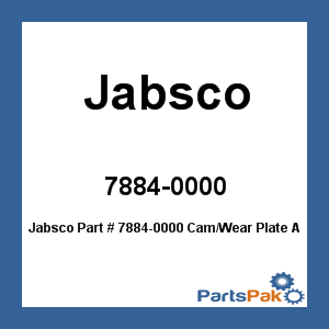 Jabsco 7884-0000; Cam/Wear Plate Assembly
