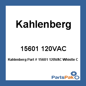Kahlenberg 15601 120VAC; Whistle Cont,Auto Console