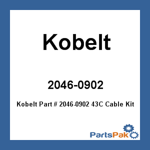 Kobelt 2046-0902; 43C Cable Kit