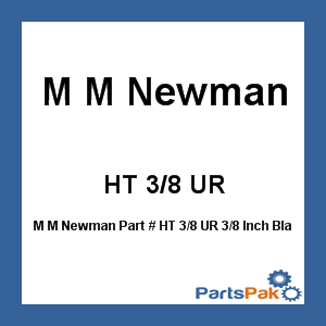 M M Newman HT 3/8 UR; 3/8 Inch Black Heli Wrap 100 Ft