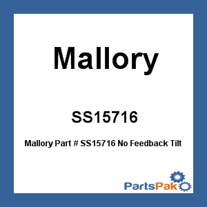 Mallory SS15716; No Feedback Tilt 4.2 Steering System 16 Ft