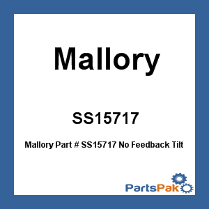 Mallory SS15717; No Feedback Tilt 4.2 Steering System 17 Ft