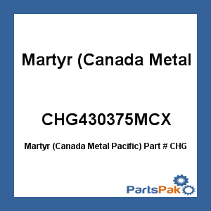 Martyr (Canada Metal Pacific) CHG430375MCX; 3/8X200 Hg Ll Mooring Chain
