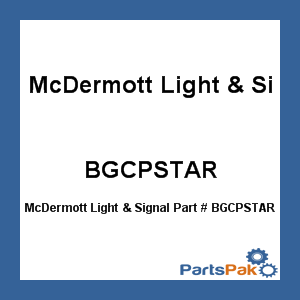 McDermott Light & Signal BGCPSTAR; Lamp Assembly Complete