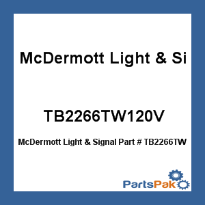 McDermott Light & Signal TB2266TW120V; Led Tow Light Amber