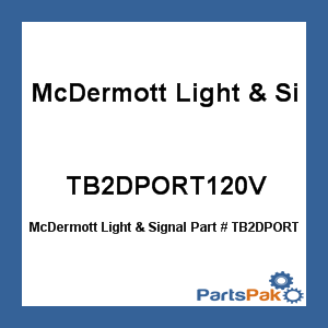 McDermott Light & Signal TB2DPORT120V; Led SideLight Red