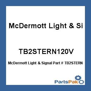 McDermott Light & Signal TB2STERN120V; Led Stern Light White