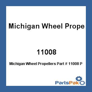 Michigan Wheel Propellers 11008; Propeller Fits Johnson Evinrude Aluminum V6 14.5X19