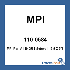 MPI 110-0584; Softwall 12.5 X 5/8