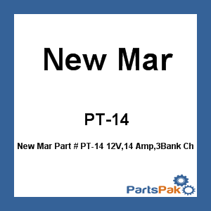New Mar PT-14; 12V,14 Amp,3Bank Charger