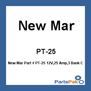 New Mar PT-25; 12V,25 Amp,3 Bank Charger