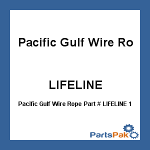 Pacific Gulf Wire Rope LIFELINE; 100 Ft Stainless Steel Lifeline