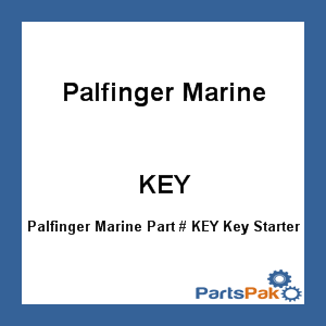 Palfinger Marine KEY; Key Starter Cab Lock