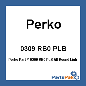 Perko 0309 RB0 PLB; All-Round Light Red